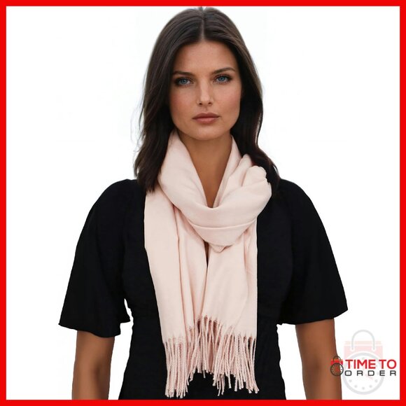 Accessories - Premium Pashmina Scarf Shawl Wrap Ultra Soft Warm Oversized 80x26